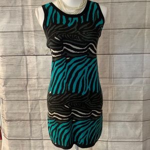 Beautiful knit Banana Republic animal print dress, size SP